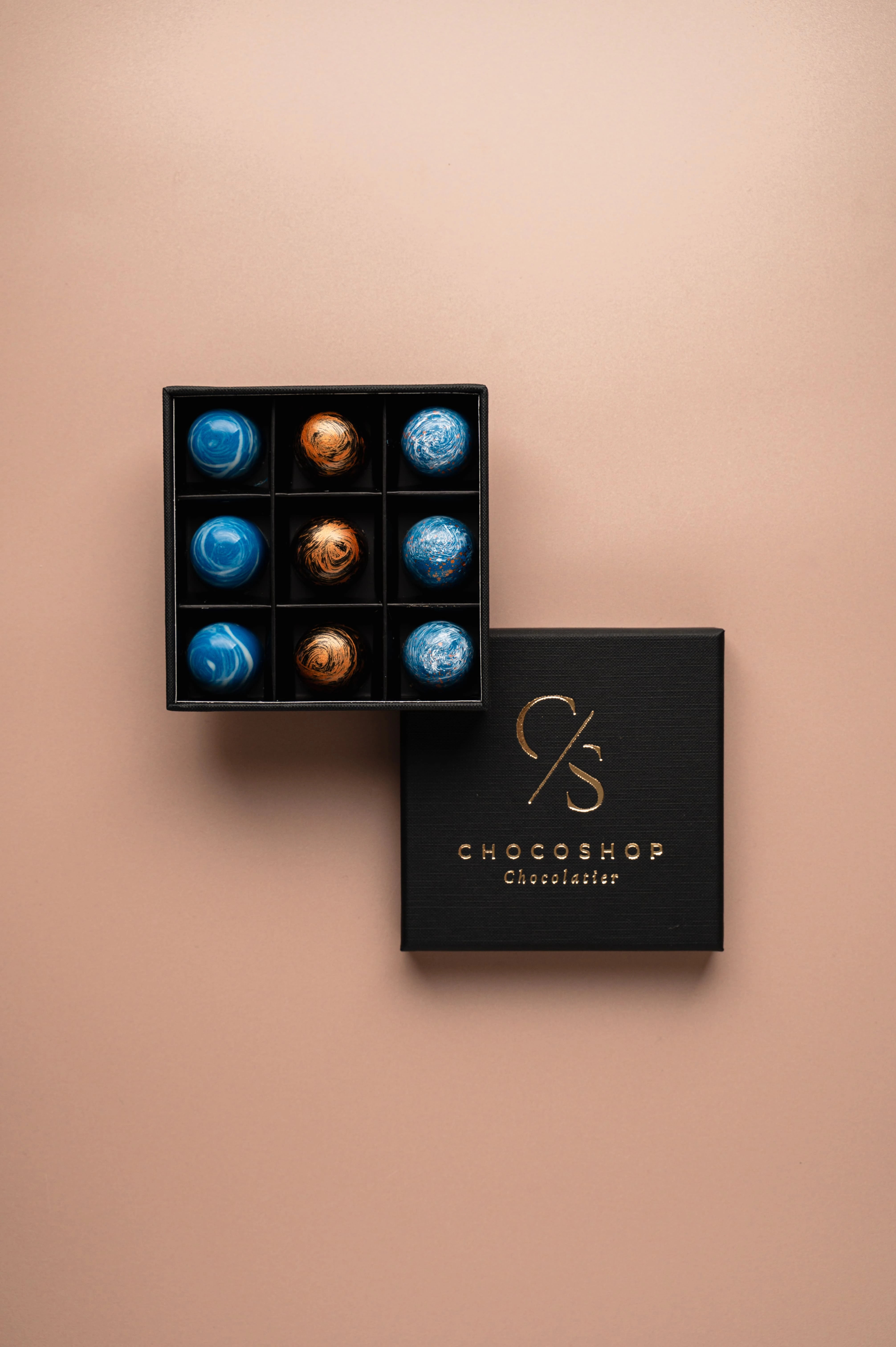 Selectie box - café & karamel 9 stuks