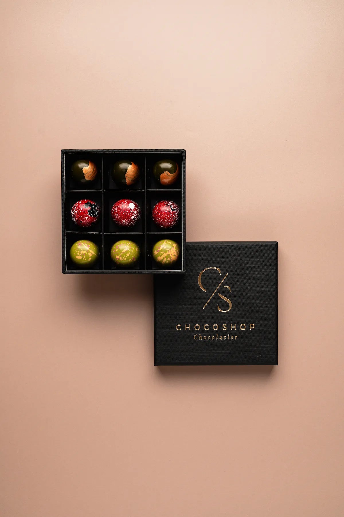 Selectie box - noten 9 stuks